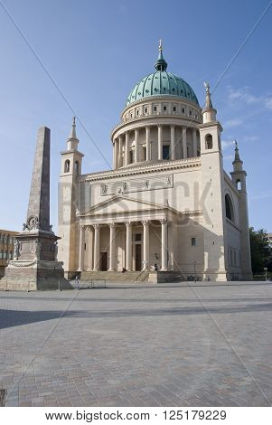 Nikolai Church located in Potsdam. Berlin Germany.