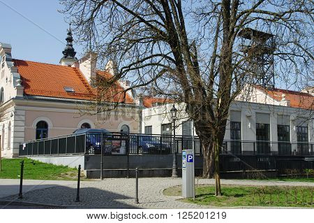 Wieliczka, Poland - April 04, 2016: Tadeusz Ko?ciuszko Square. 