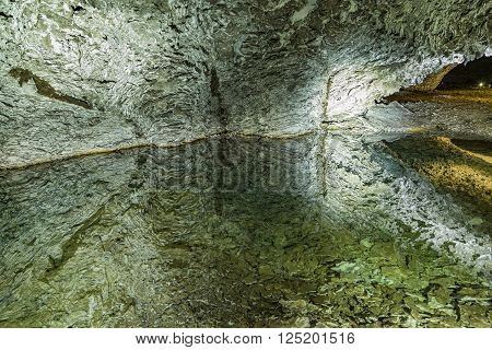pattern of cave called Barbasossa cave in Bad Frankenhausen