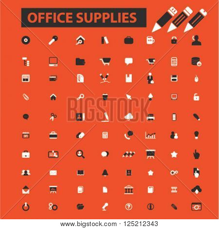 office supplies icons
