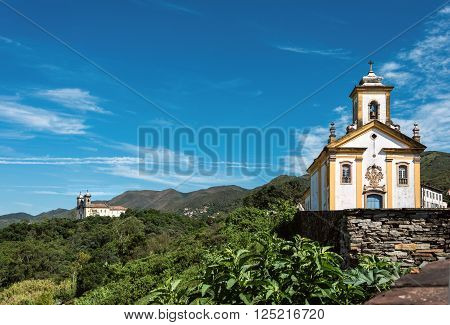 View of the unesco world heritage city of Ouro Preto with Church San Francisco de Paula Minas Gerais Brazil
** Note: Soft Focus at 100%, best at smaller sizes