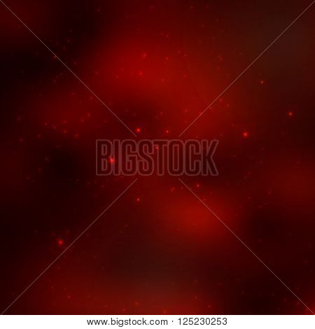 Abstract blood cells background. Particles on the red background vector illustration