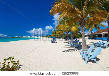 Perfect Caribbean beach on Anguilla island