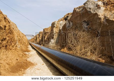 Pipeline Is In The Protective Insulation