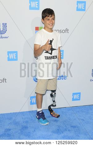 LOS ANGELES - APR 7:  Ezra Frech at the WE Day California 2016 at the The Forum on April 7, 2016 in Inglewood, CA