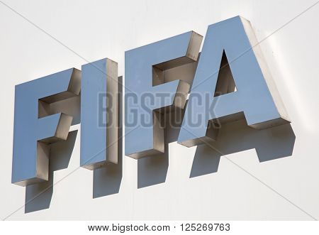 ZURICH - APRIL 10: Headquarter of FIFA international football (soccer) association on April 10, 2016 in Zurich, Switzerland. FIFA is heavily critizied for multiple corruption scandals.