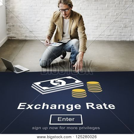 Exchange Rate Finance Trade Website Online Concept