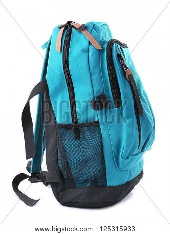 School backpack, isolated on white