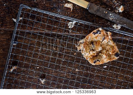 Raisin Bread On Wire Cooling Rack