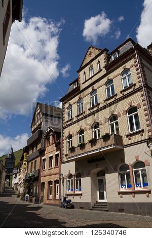 Bacharach Town In Rhine River Area, Germany.