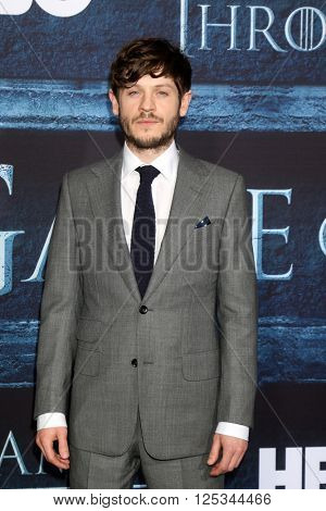 LOS ANGELES - APR 10:  Iwan Rheon at the Game of Thrones Season 6 Premiere Screening at the TCL Chinese Theater IMAX on April 10, 2016 in Los Angeles, CA