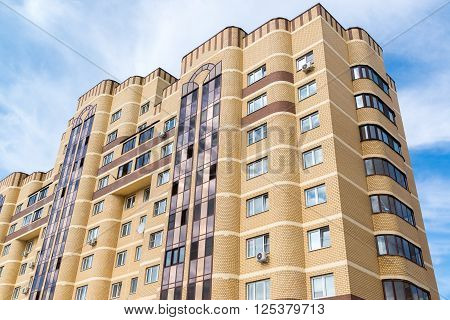 Andreevka, Russia - April 11.2016. The residential complex Uyutniy