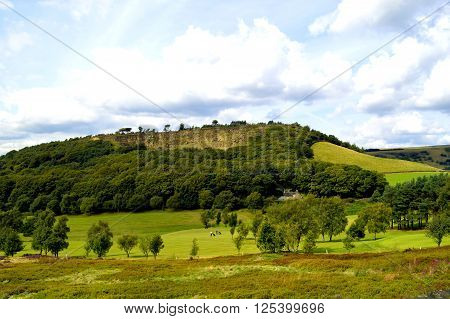Golf course in Glossop Derbyshire England UK
