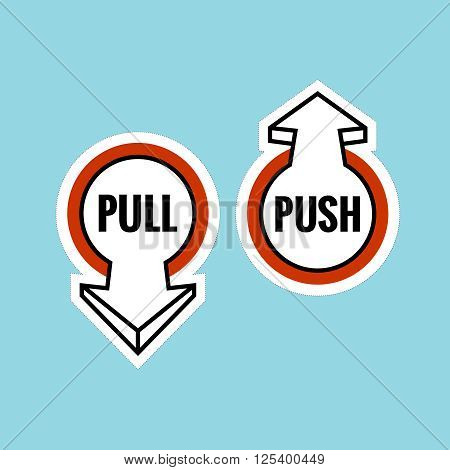 Pull Push 矢量图和照片（免费试用） | Bigstock