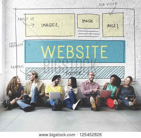 Website Homepage Responsive Design Ideas Concept