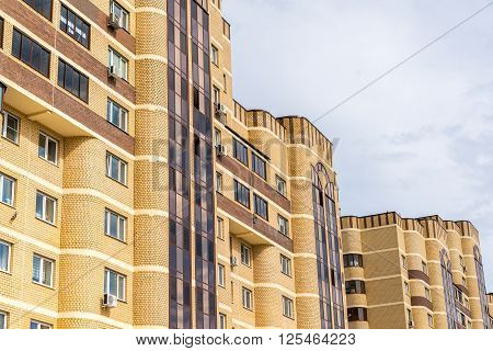 Andreevka, Russia - April 11.2016. The residential complex Uyutniy