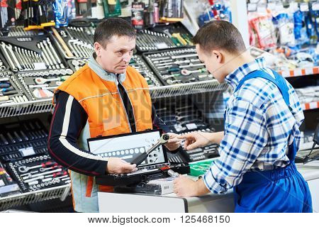 Hardwarer store worker or buyer