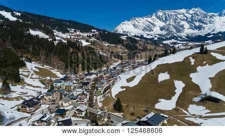 Ski Area Dienten  Hochkonig, Austria Alps In Winter