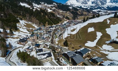 Ski Area Dienten  Hochkonig, Austria Alps In Winter