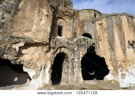 Caves in Ancient Phrygia Valley, Afyon, Turkey
