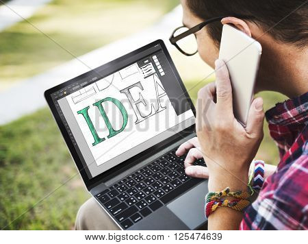 Idea Text Editing Software Concept