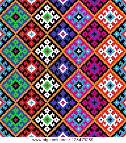 Tribal seamless colorful geometric pattern. Ethnic vector texture.Traditional ornament.