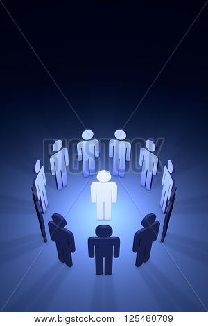 Standing Out from the Crowd. Available in high-resolution and several sizes to fit the needs of your project.