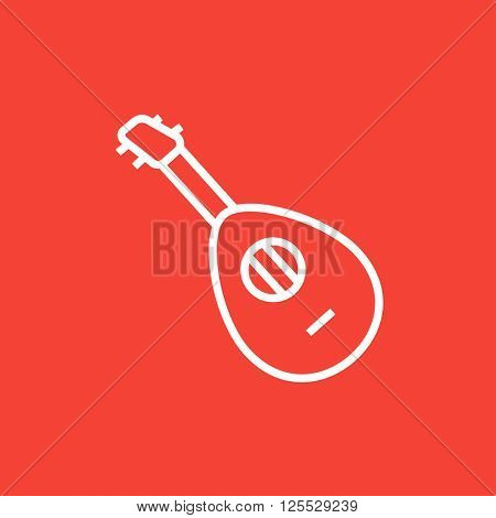 Mandolin line icon.