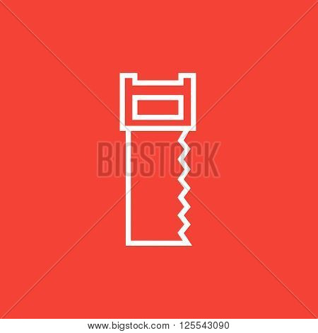 Saw line icon.