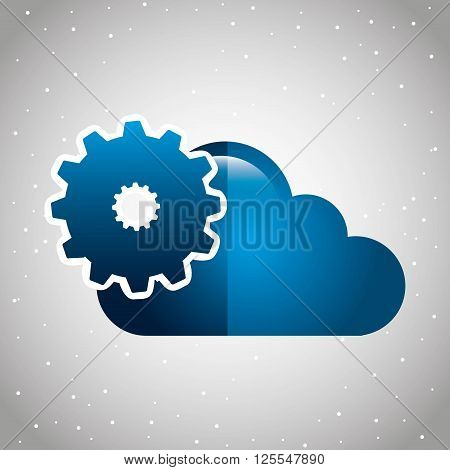 cloud computing design, vector illustration eps10 graphic