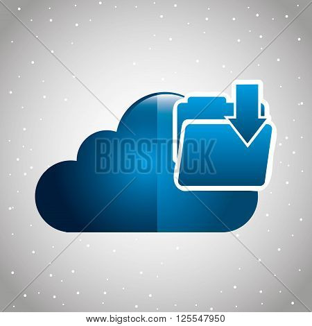 cloud computing design, vector illustration eps10 graphic