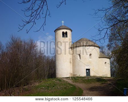 Chappel Of St George At The Top Of Mountain Rip In Czech Republic