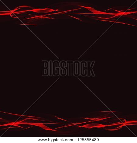 Abstract background with wavy red stripes  and space for your text