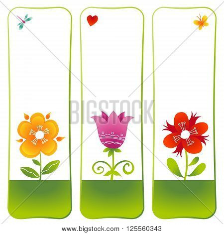 Vector Floral Cards.