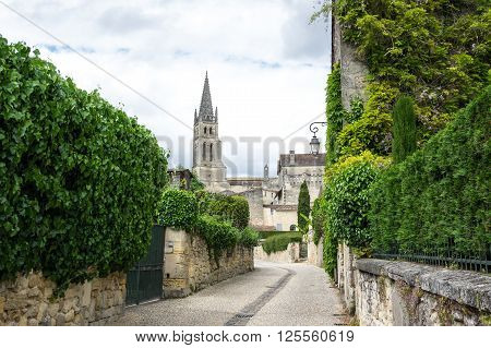 Saint-Emilion - one of the main red wine production areas of Bordeaux region France.