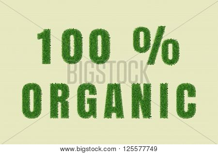 Ecology nature design. The text 
