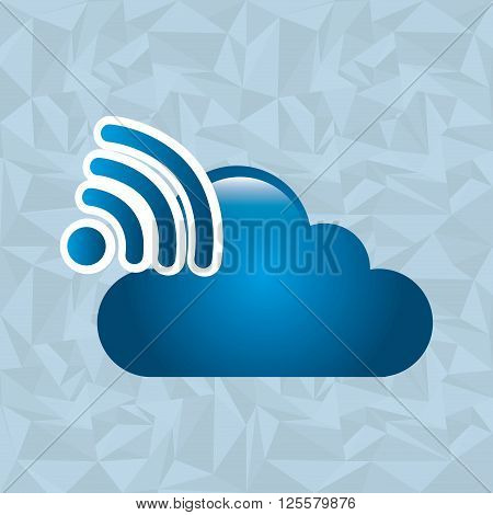 cloud computing design, vector illustration eps10 graphic
