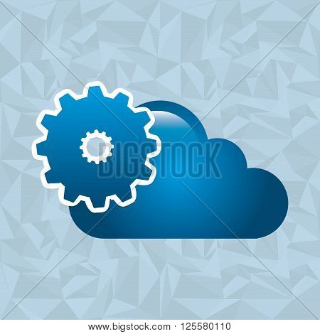 cloud computing design, vector illustration eps10 graphic