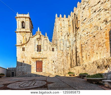 Church Of The Virgin Of Ermitana (1714) In Peniscola, Spain.