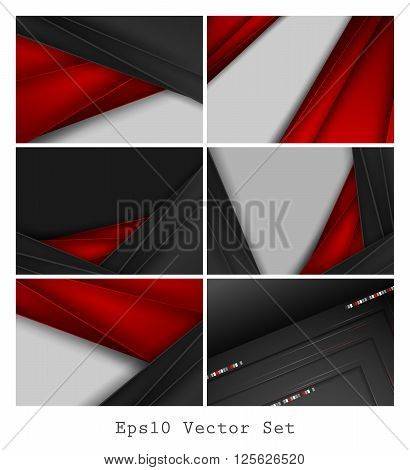 vector corporate bright business cards set. Elments for design. Eps10