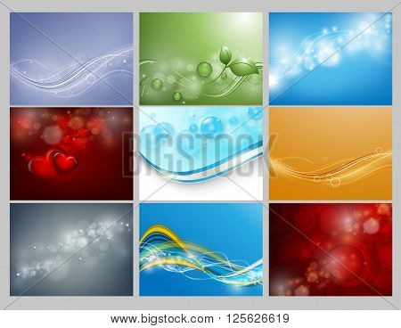 vector bright backgrounds set. Elments for your design. Eps10