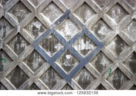 rock wall on which many rhombuses wallpeper