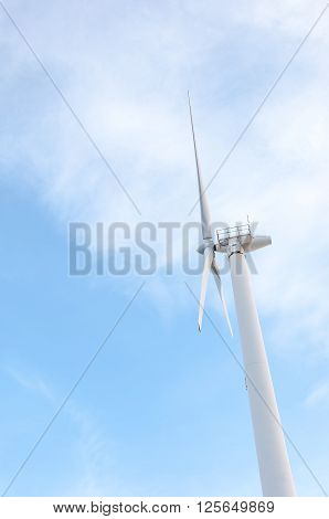 Wind turbine located at the viewpoint in Phuket Thailand