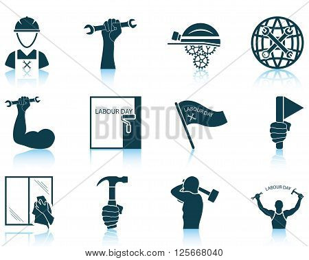 Set Of Labour Day Icons
