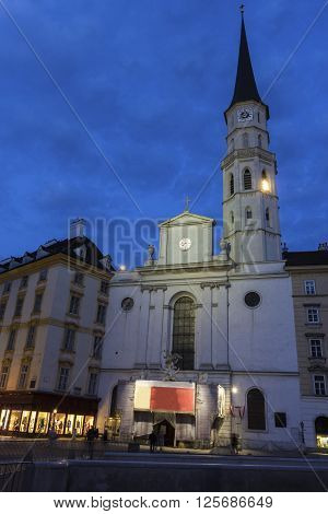 Michaelerplatz with St. Michael's Church in Vienna in Austria
** Note: Soft Focus at 100%, best at smaller sizes