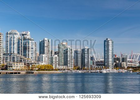 Yaletown - residential area of Downtown Vancouver. British Columbia Canada