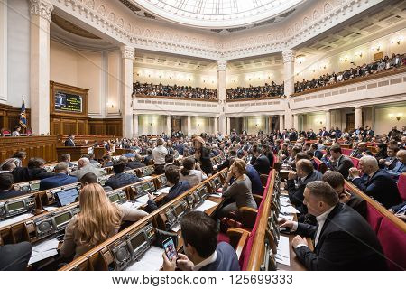 Session Of The Verkhovna Rada Of Ukraine