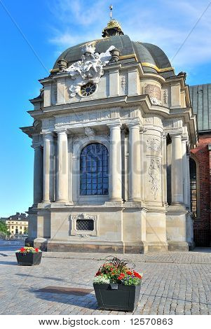 Stockholm. Fragment av Knights kyrkan