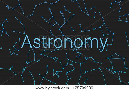 Cover for the poster Astronomy. poster for the event. Observation of Stars.vector illustration
