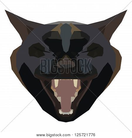 Hand drawn cat. Vector illustration. Design for fabric and decor, print